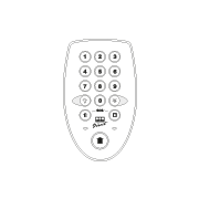 Teclado con lector de llaves