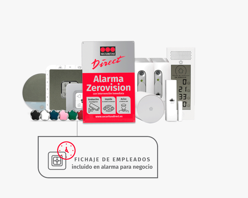 Sistema de fichajes incluido en tu alarma para negocio