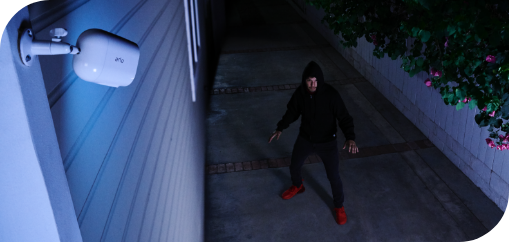 Câmaras de vigilância detetam uma intrusão