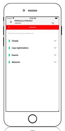 Pantalla cámara
