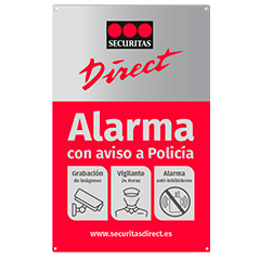 cartel disuasorio securitas direct alarma nuevo - Compra venta en  todocoleccion