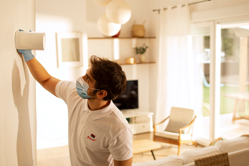 Instalador mascarilla