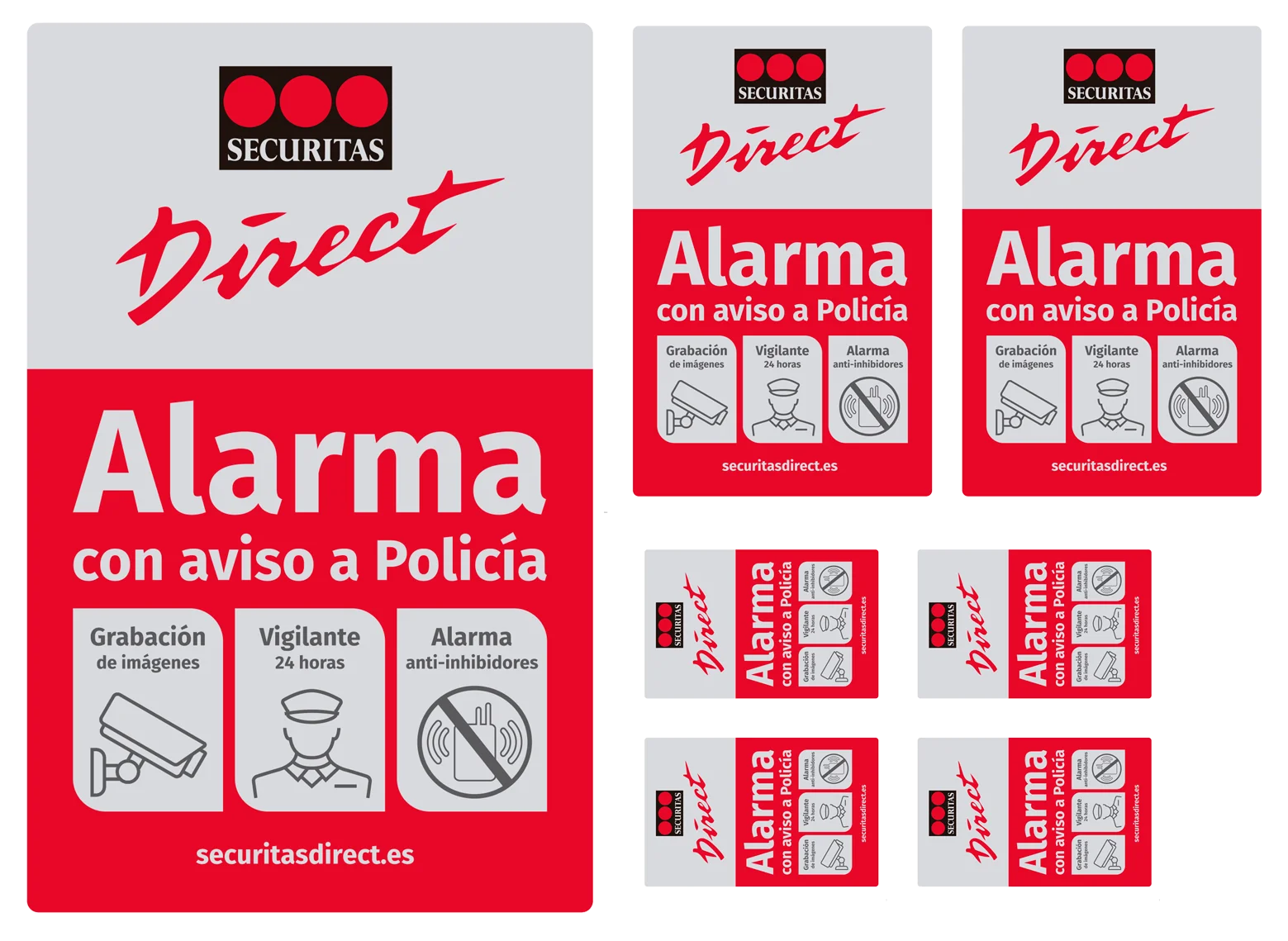 cartel disuasorio securitas direct alarma nuevo - Compra venta en  todocoleccion