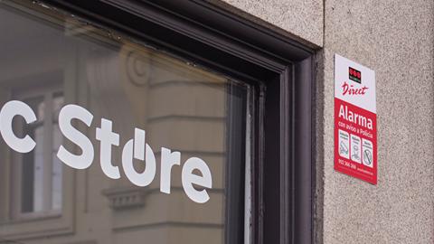 Placa de seguridad de alarma