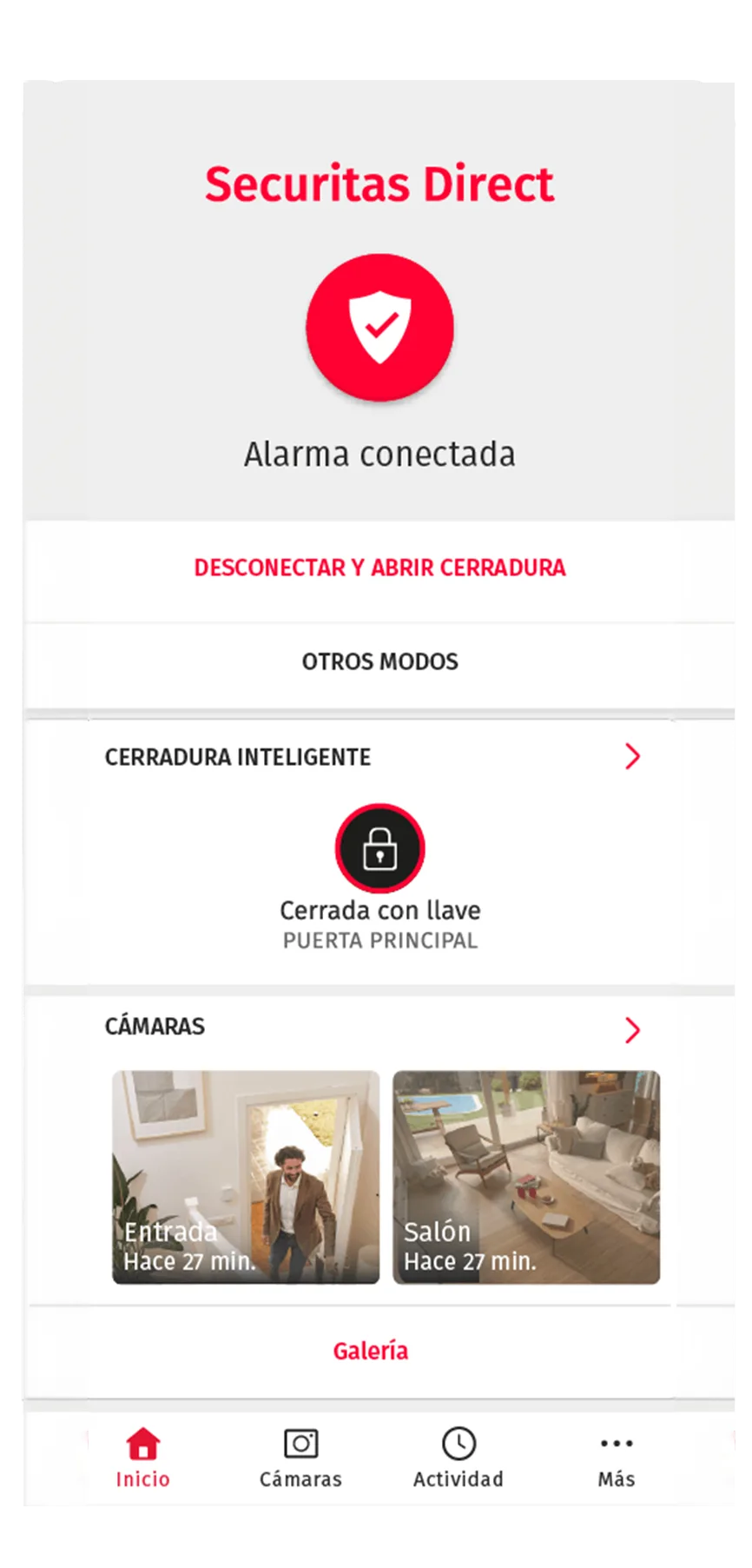 control alarma