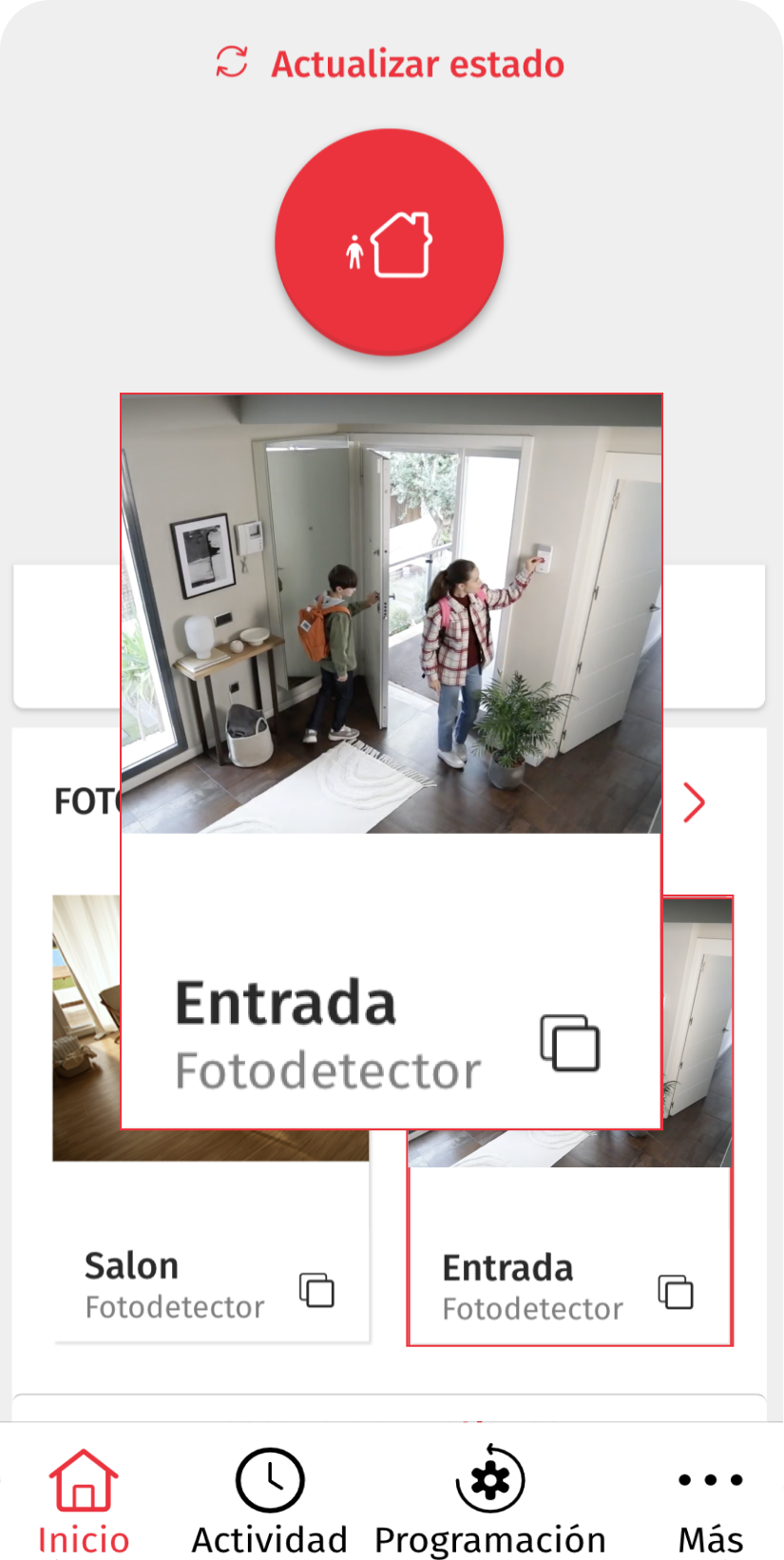 control alarma