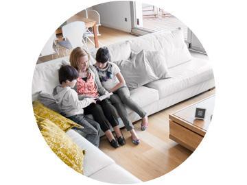 Familia protegida con Securitas Direct